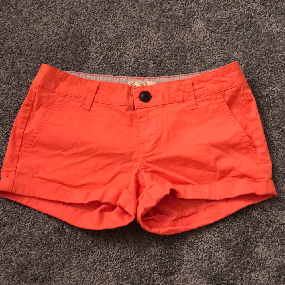 Bright Coral Summer Shorts